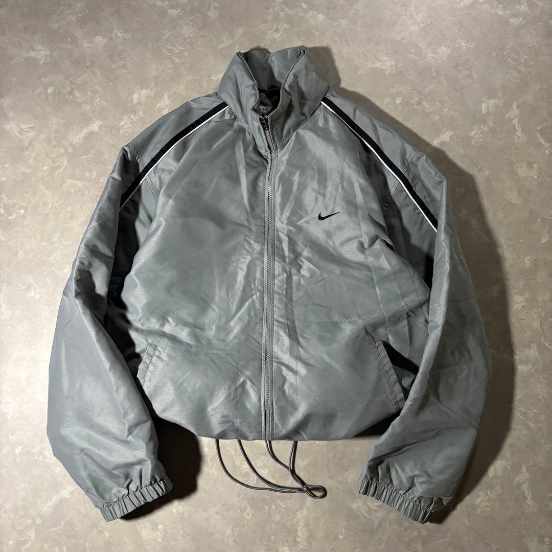 00s archive NIKE nylon jacket ドローコード 光沢