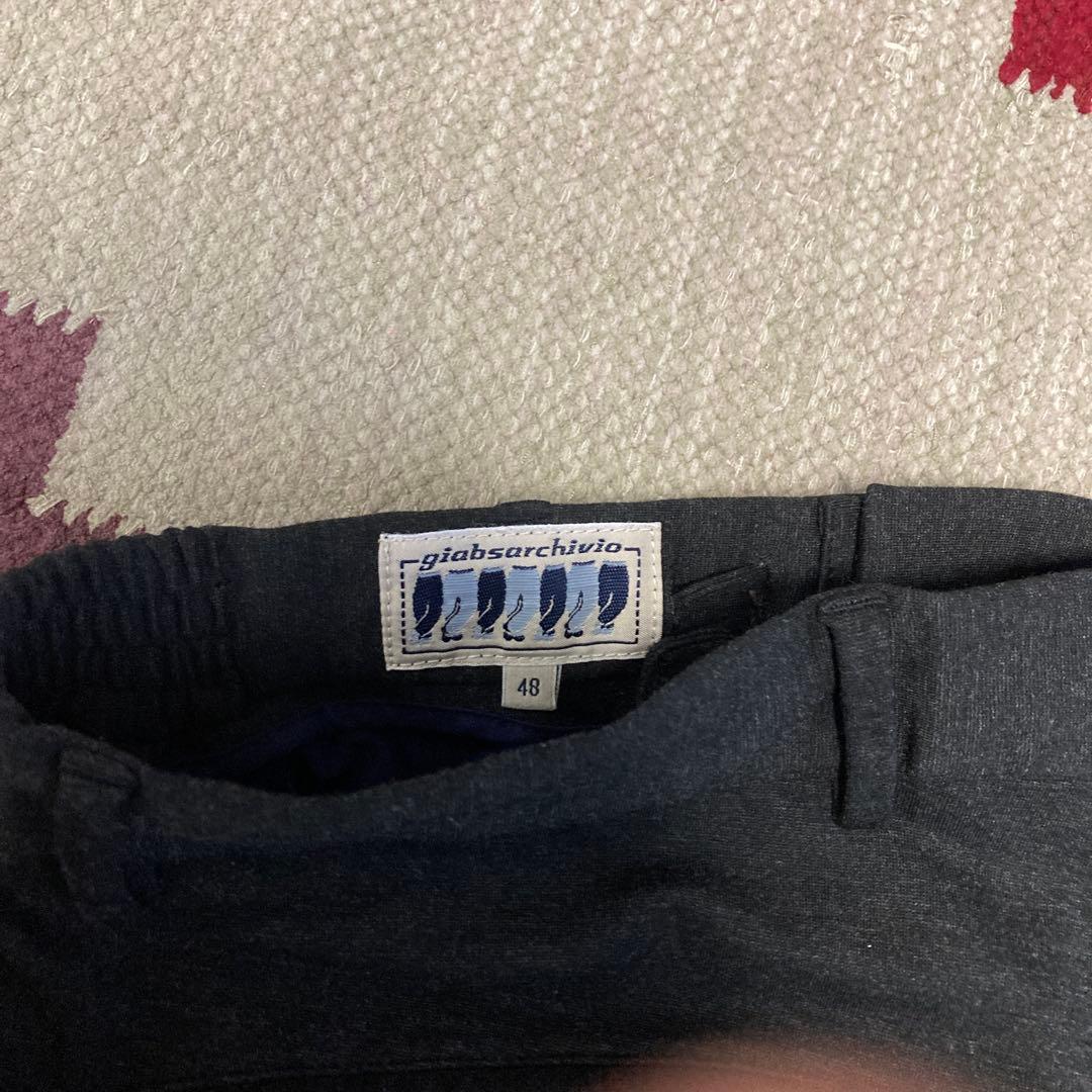 giabsarchivio スラックス 48 ダークグレー