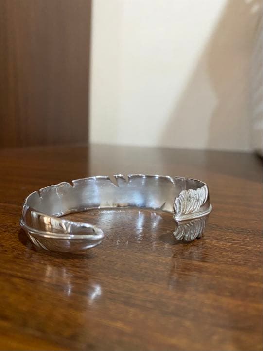 SAAD バングル フェザー 925シルバー ブレスレット