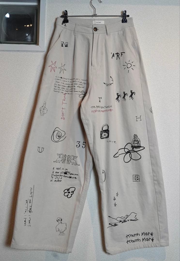 【完売品】knuth marf high waist tattoo pants