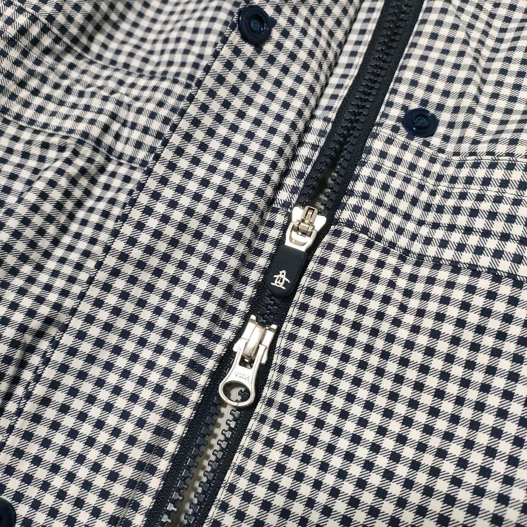 【新品タグ付き】マンシングウェア　レインウェア　コート　ギンガムチェック　LL