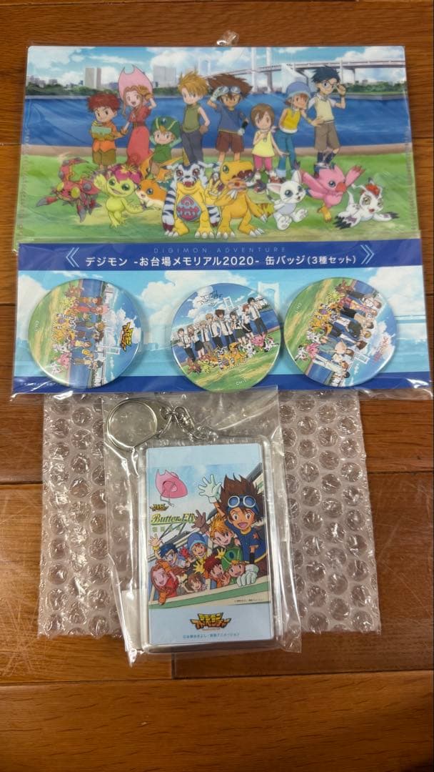 お台場メモリアル追加　デジモンアドベンチャー　非売品　色紙クリアファイルポスカ
