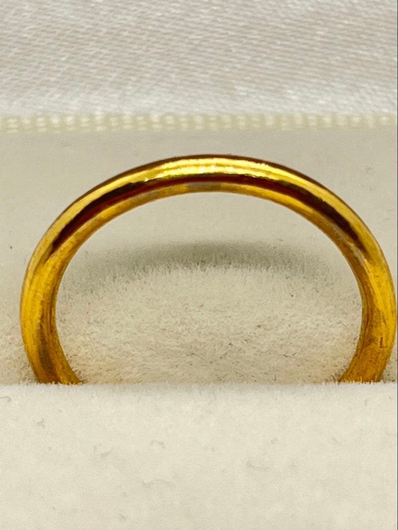 K24 純金 無地リング 2.87g指輪 リング 刻印あり ハンドメイド