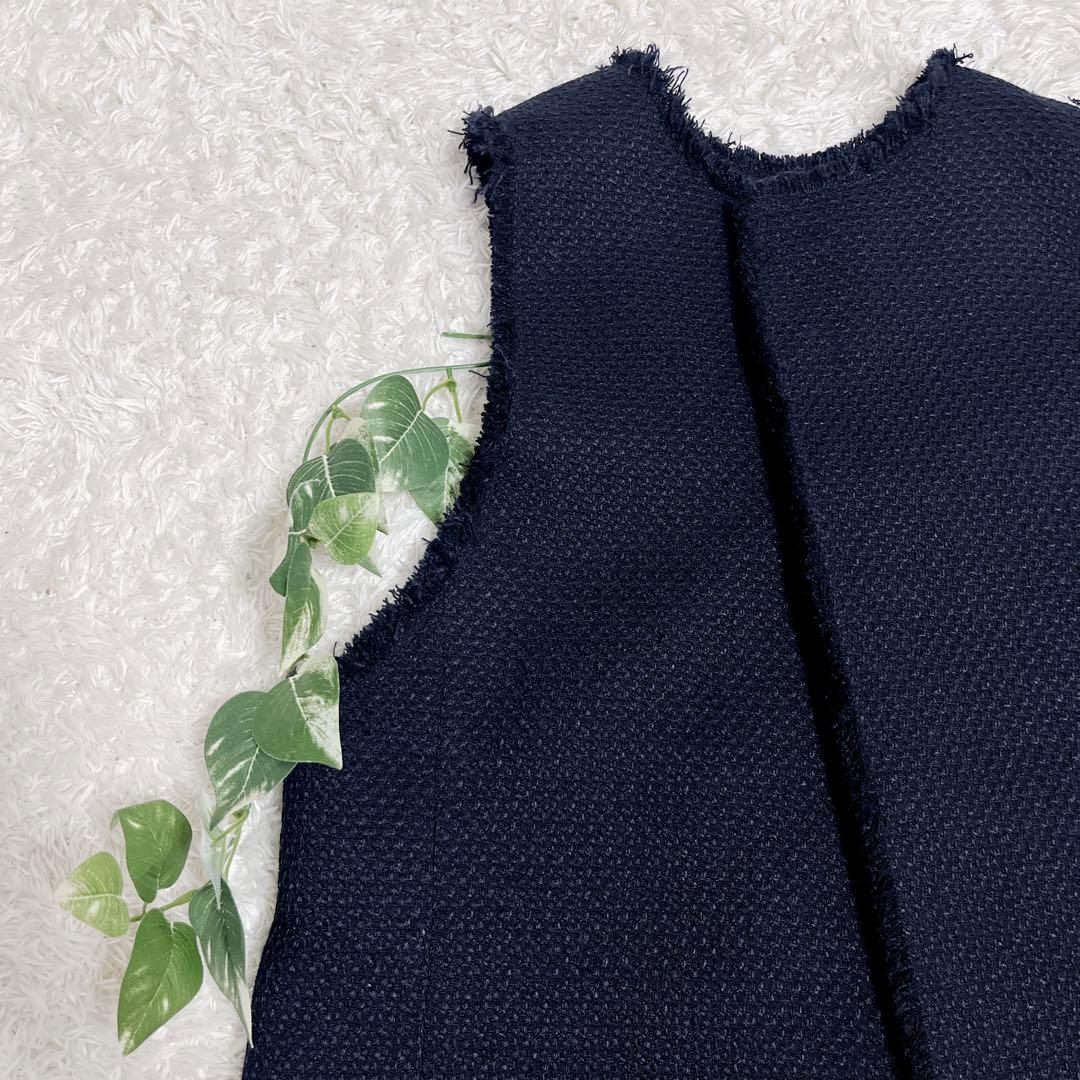 IENA ＆NAVY 2way ツィードベスト 2023SS 美品 ツイード