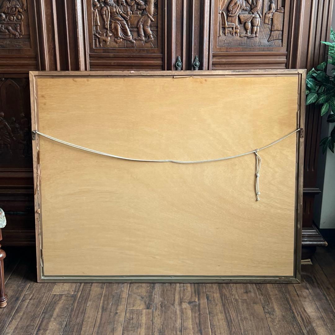 k347r120 フランス風景画・デペルト「ゴルフ場」リトグラフ サインあり