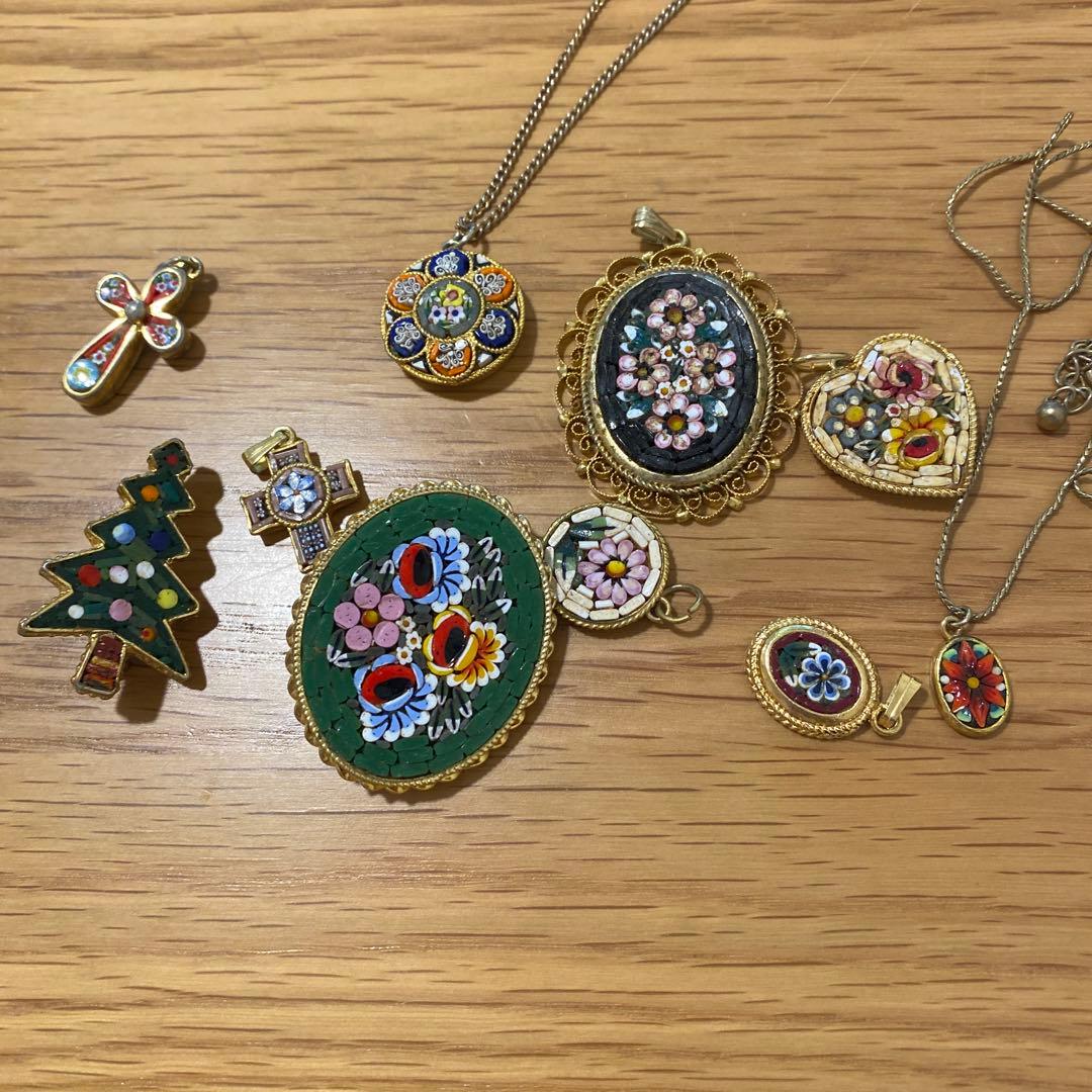 ヴィンテージブローチ・ネックレスセット i taly