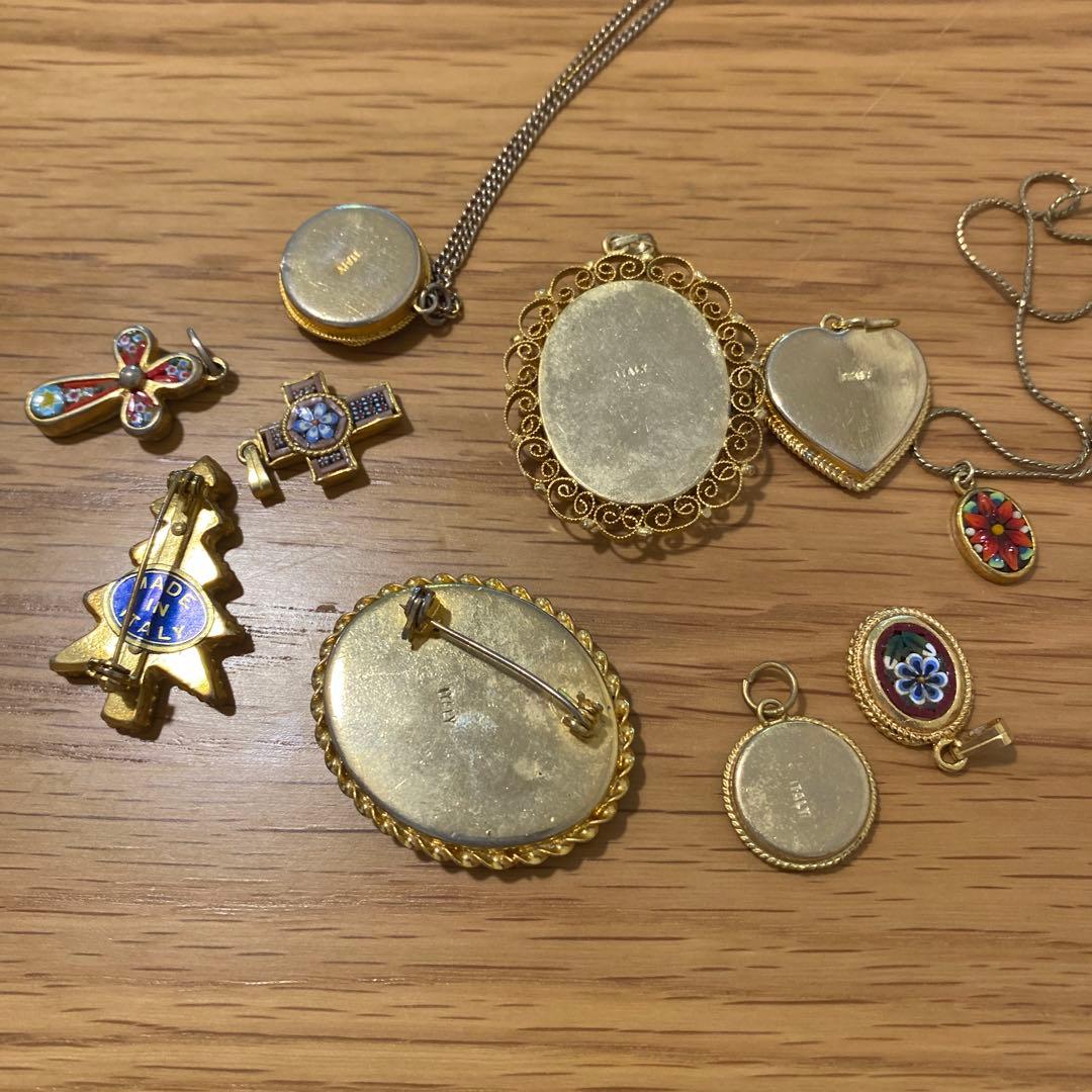 ヴィンテージブローチ・ネックレスセット i taly