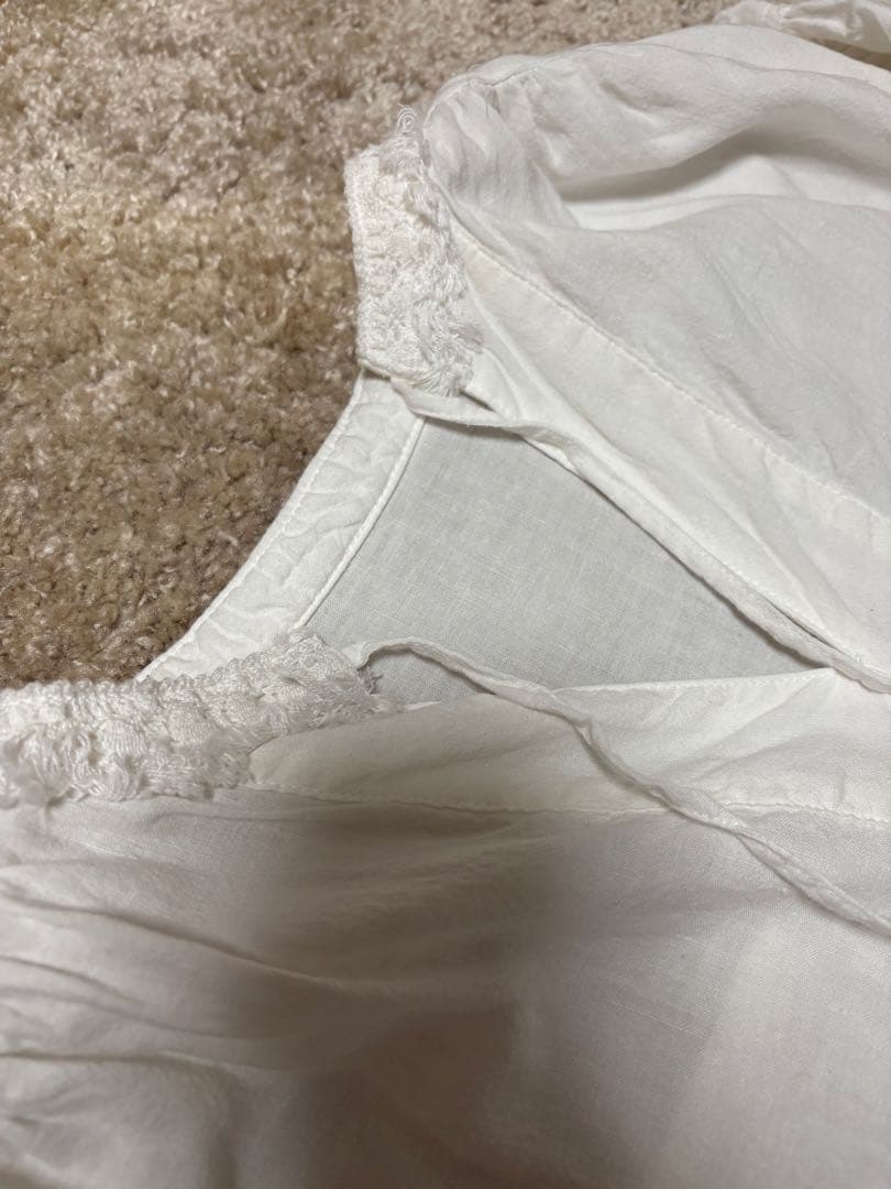 12月7日まで限定価格⭐︎【UpcycleLino】近江晒しレースワンピース