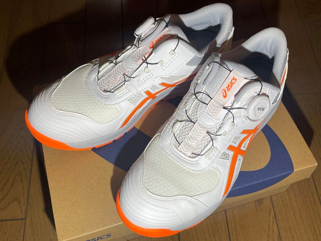 ASICS WINJOB CP219 BOA 26.5cm ホワイト/オレンジ