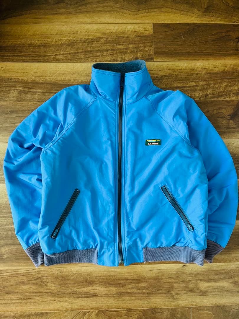 80s L.L.Bean ウォームアップジャケット USA製 青 Ｌ