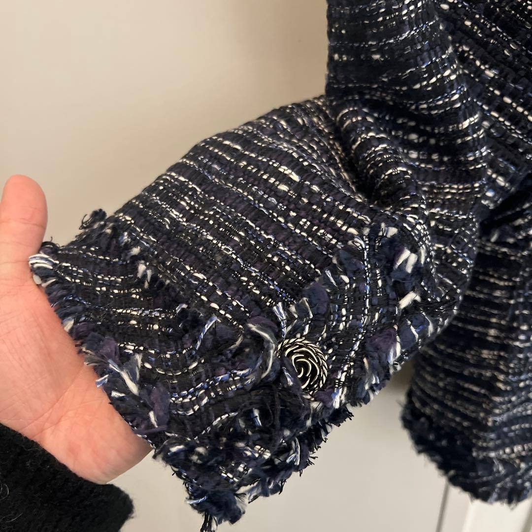 BONBOM ニットジャケット ネイビー