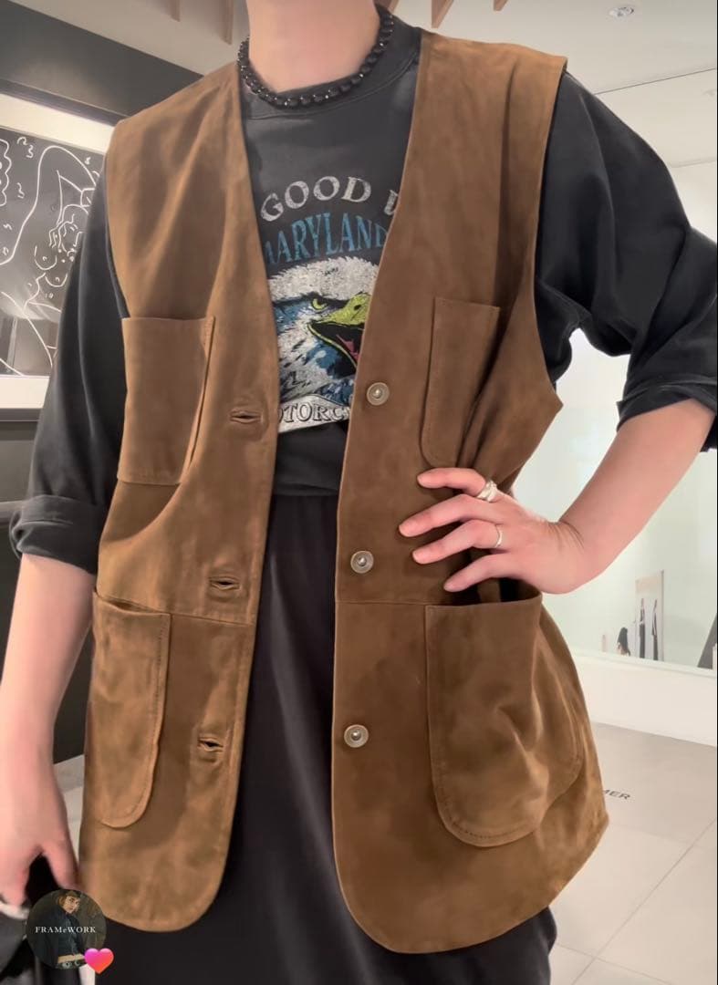 framework THRIFTY LOOKの別注のベスト