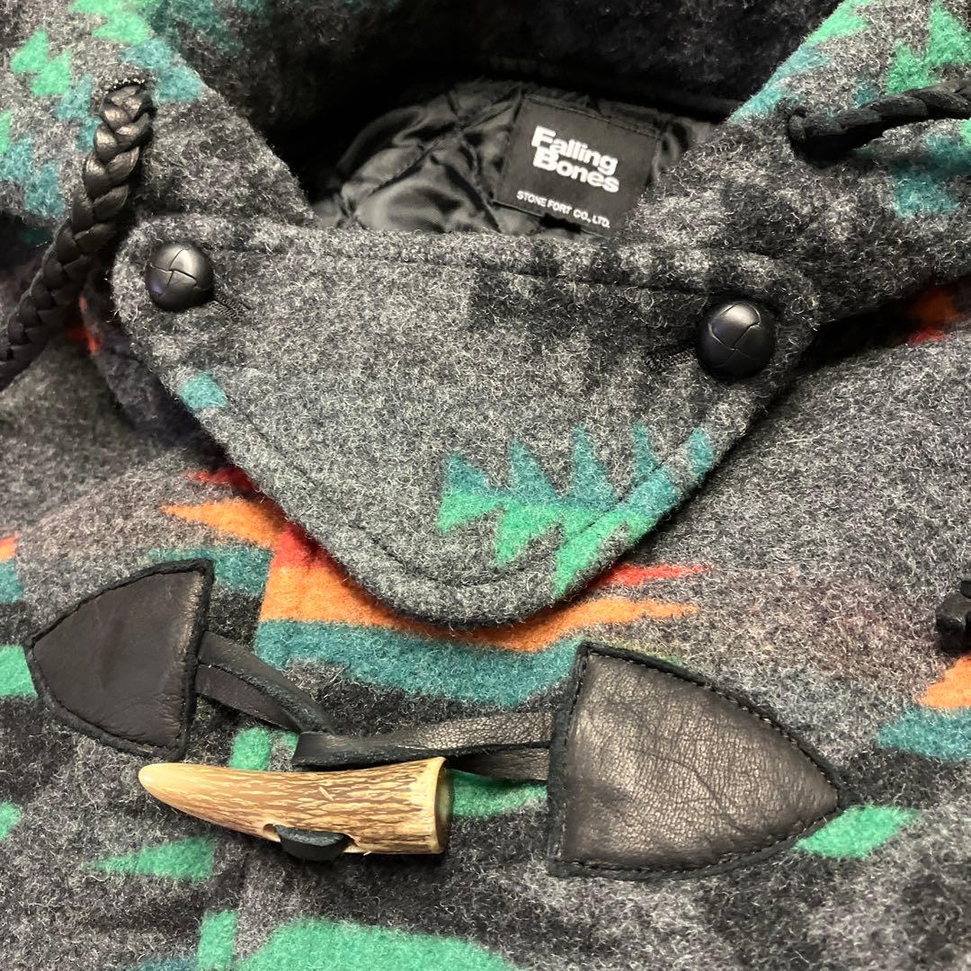 Falling Bonesフォーリングボーンズ★チマヨ★ウールJKT鹿革角ボタン
