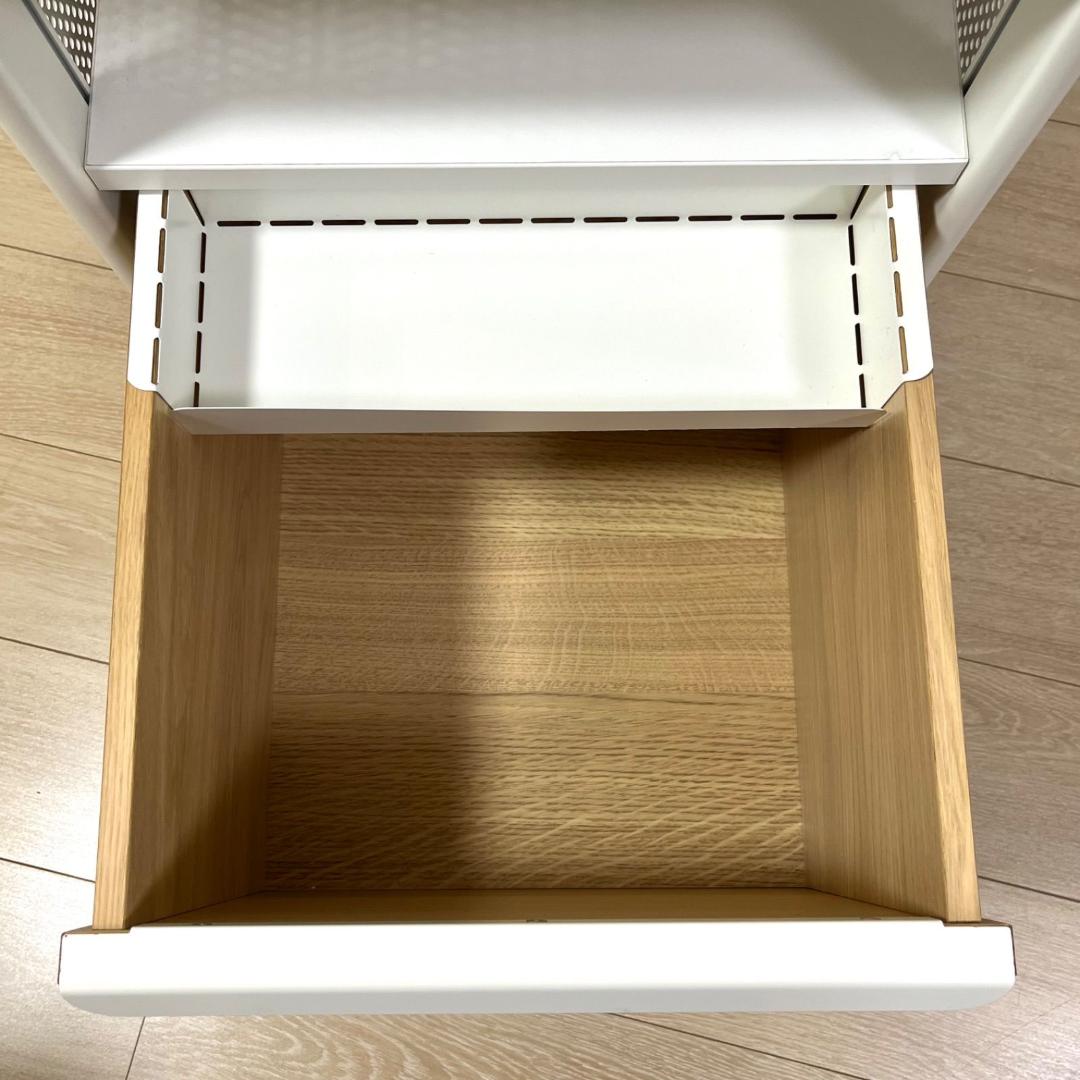 た13【IKEA】イケア BEKANT ベカント キッチンワゴン デスク下収納