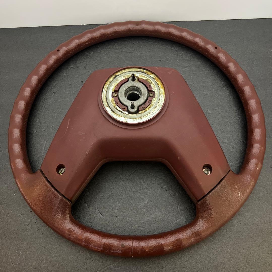 NISSAN日産S130Z フェアレディZ 純正ステアリング　赤　ハンドル当時物