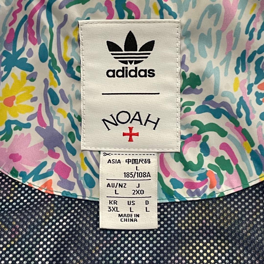 【極美品】　【レアサイズ】　アディダス　ノア　ナイロンジャケット　総柄　古着
