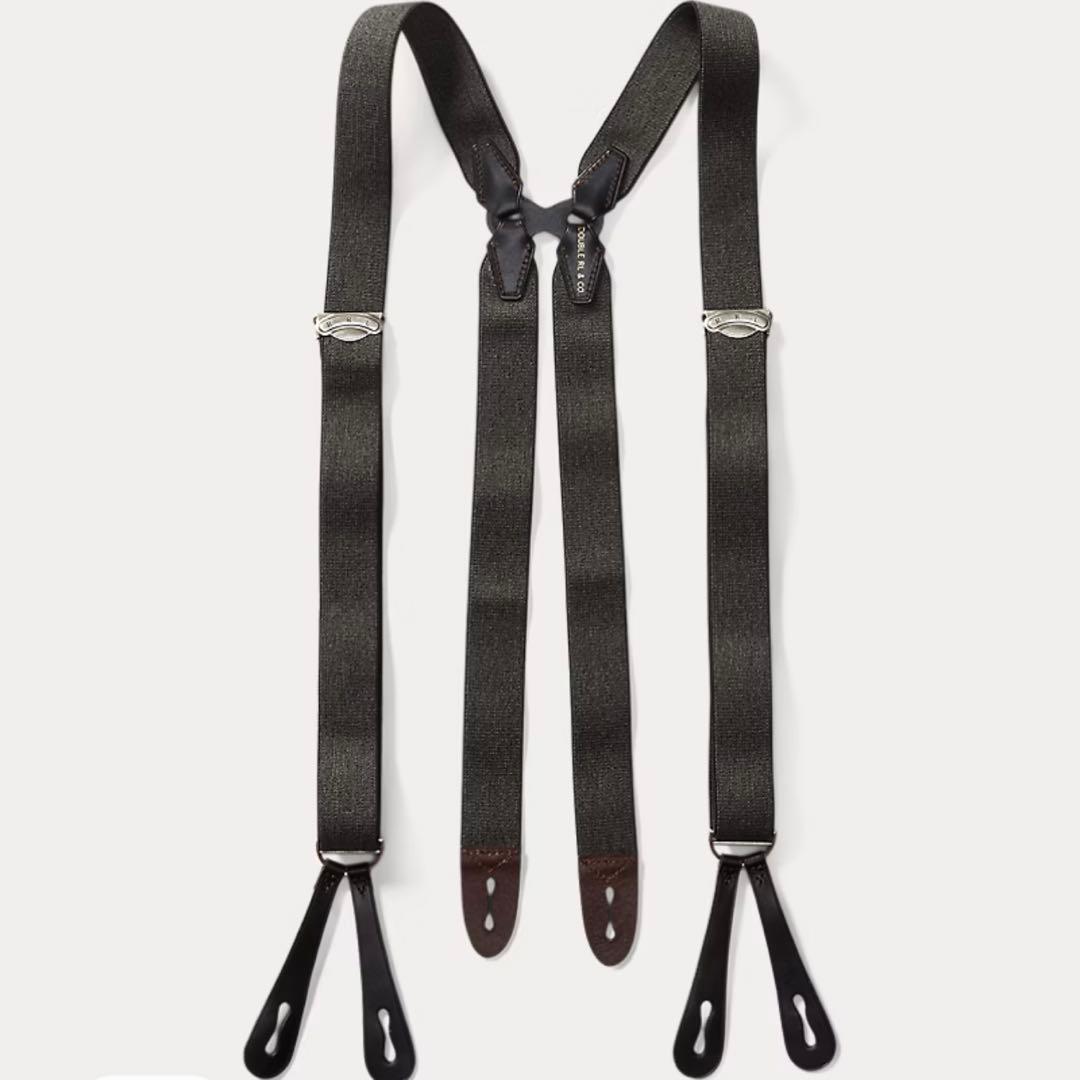 新品未使用 RRLラルフローレン ストレッチ ジャスペ ブレーシズ　サスペンダー