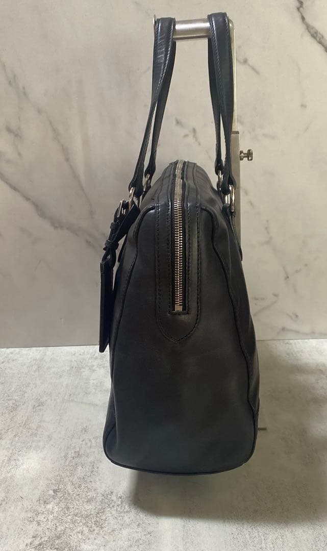 Ralph Lauren 黒 レザービジネスバッグ　2way 黒　保存袋付き