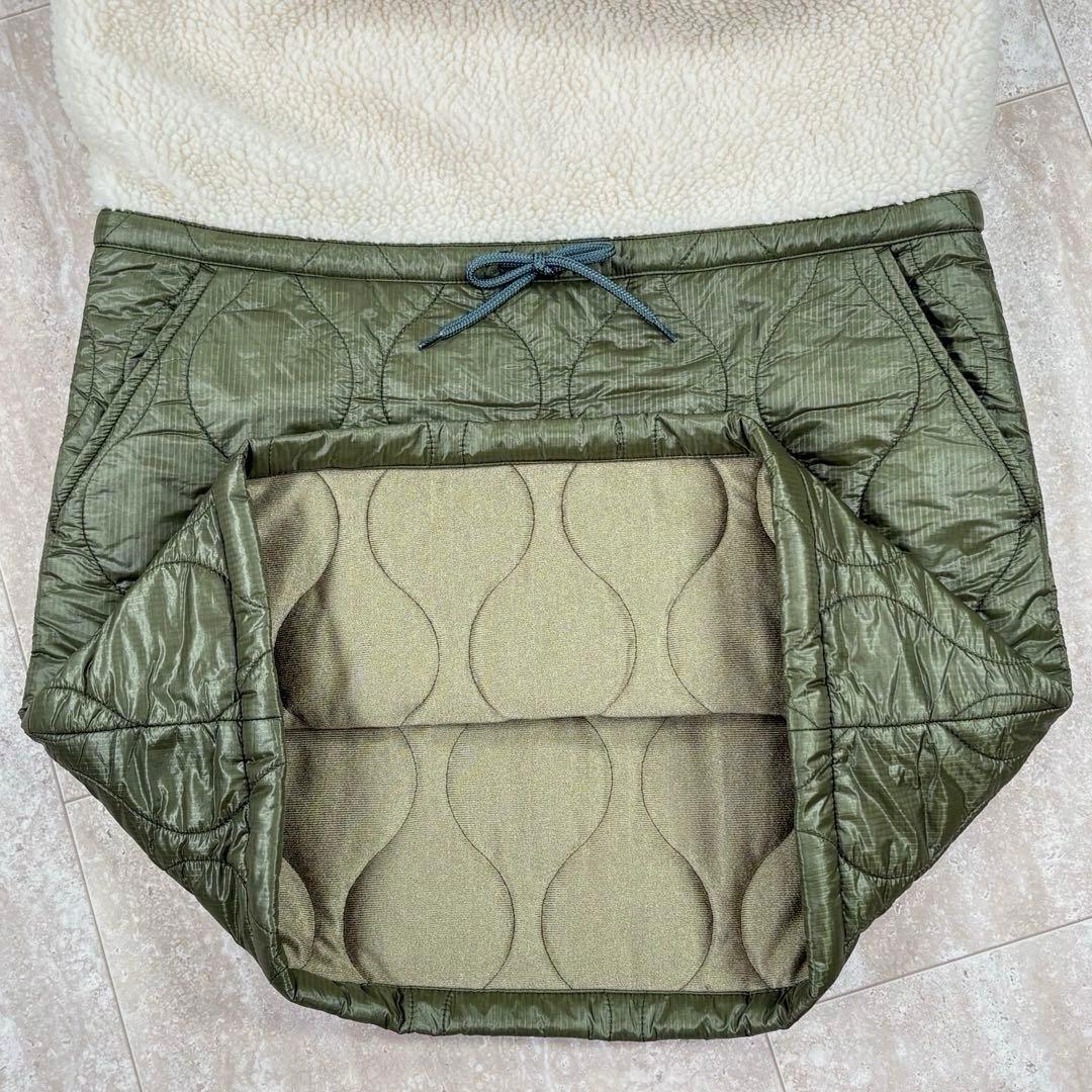 【ロサーセン】ボアワンピース　42サイズ　スカート中綿　切り替えデザイン　秋冬