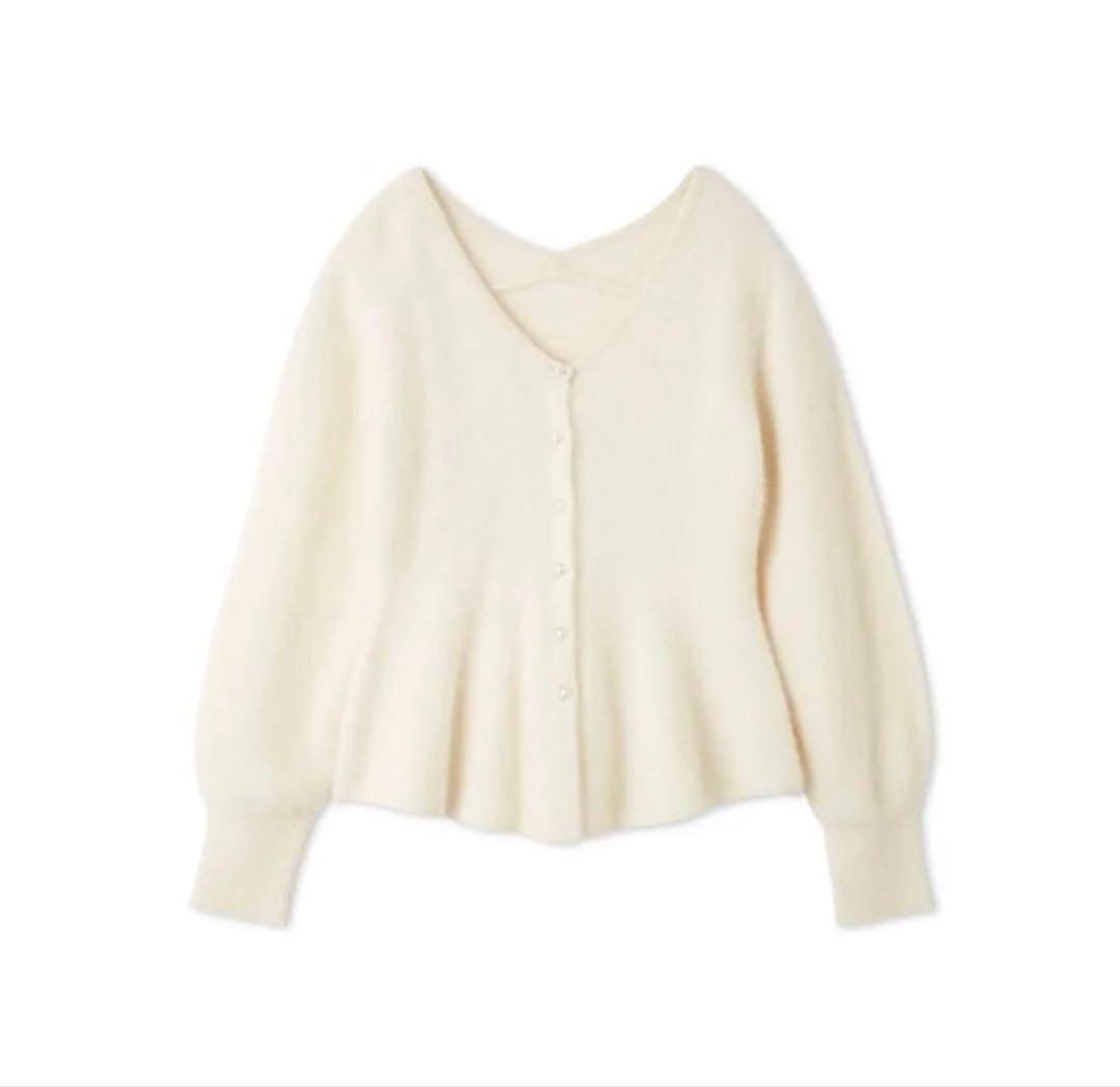 最終値下げ FRAY I.Dフォックスカシミアペプラムカーディガン