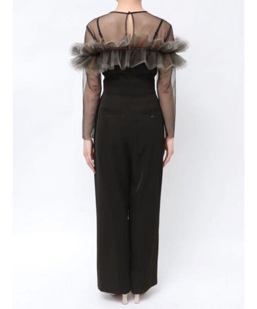 新品ラグナムーン　LADYフリルオフショルコンビネゾン