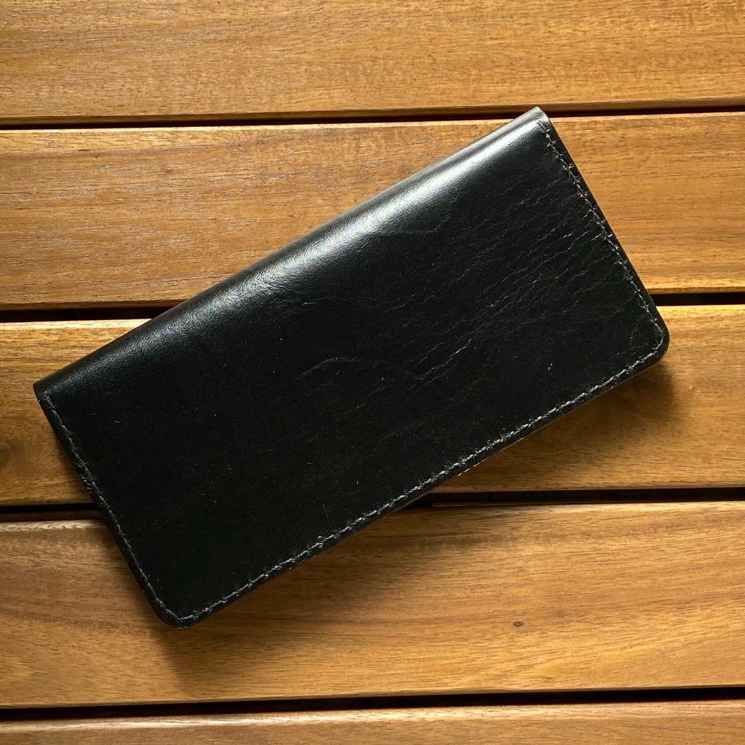 【茶芯・馬革】トラッカーウォレット　ブラック