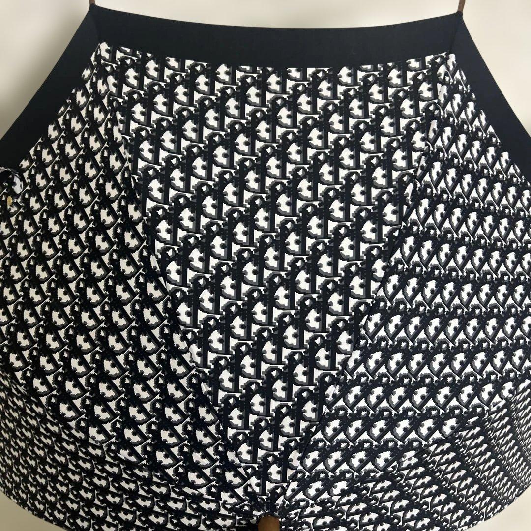 【極美品】クリスチャンディオール　長傘　トロッター　ブラック