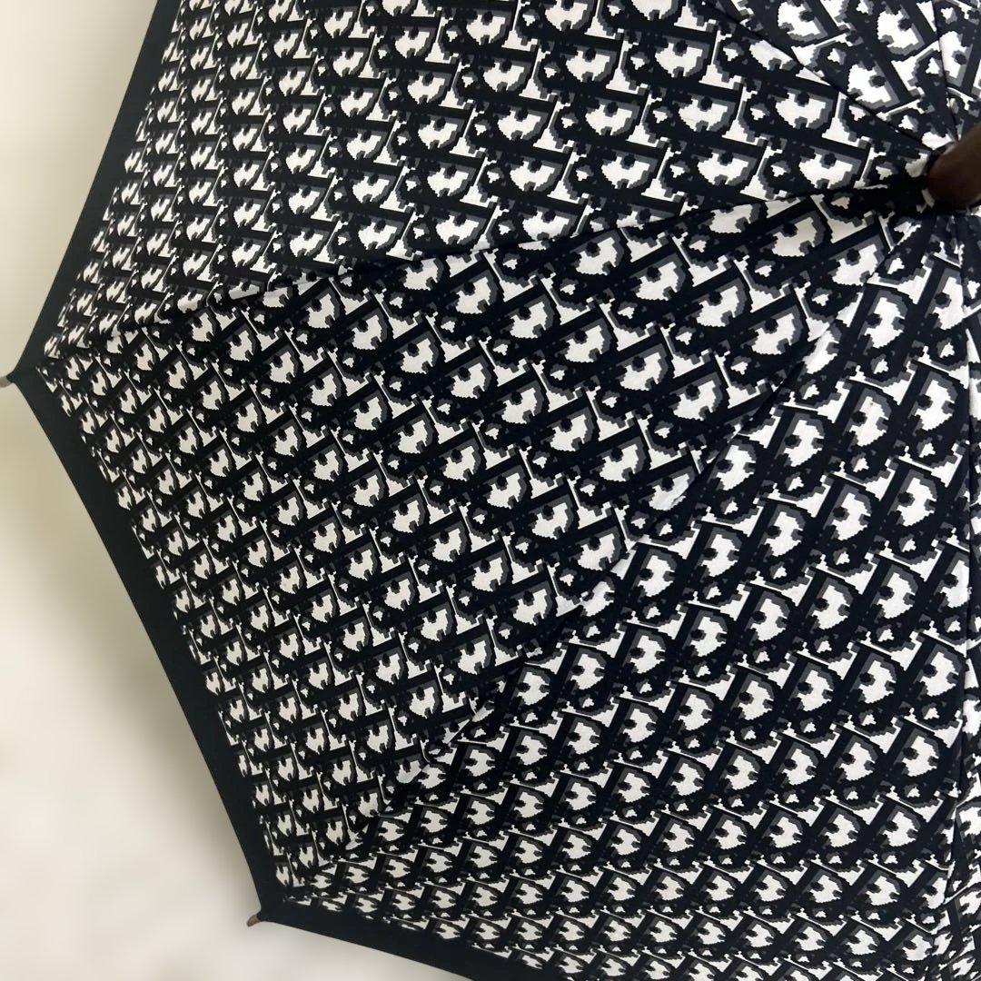 【極美品】クリスチャンディオール　長傘　トロッター　ブラック