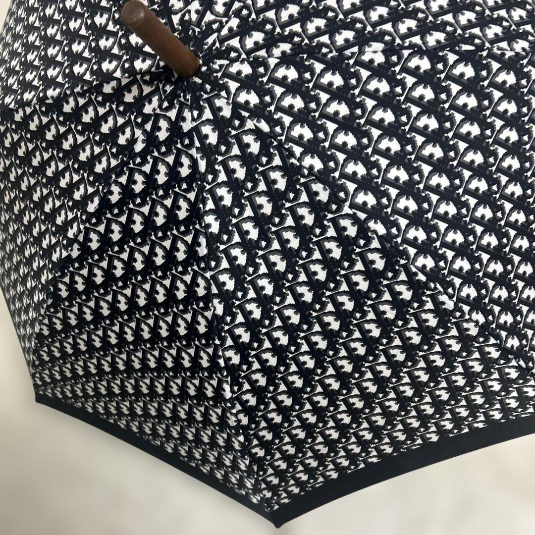 【極美品】クリスチャンディオール　長傘　トロッター　ブラック