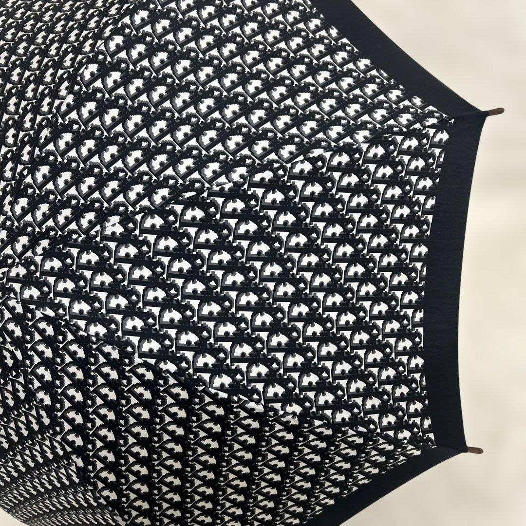 【極美品】クリスチャンディオール　長傘　トロッター　ブラック