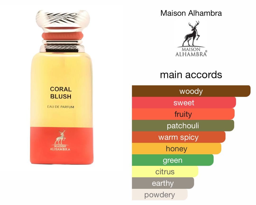 香水(女性用) CORAL BLUSH Maison Alhambra EDP 80ml