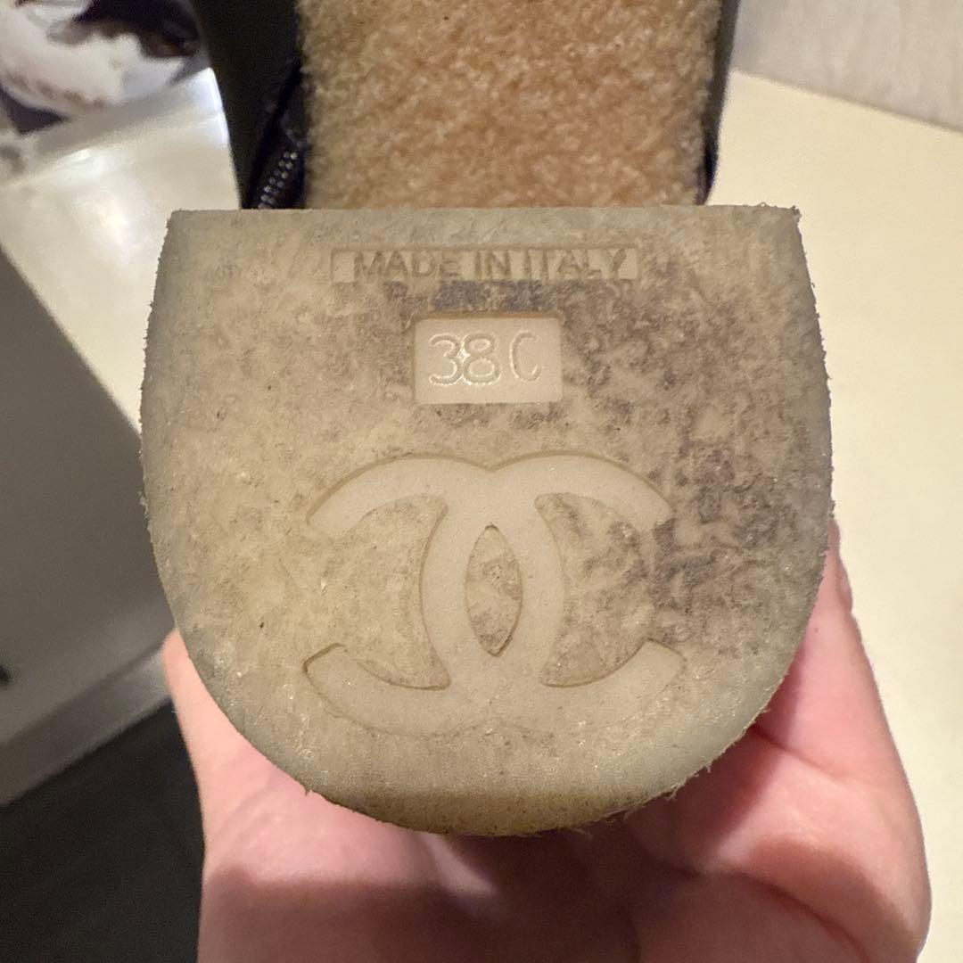 CHANEL ターンロックブーツ　38