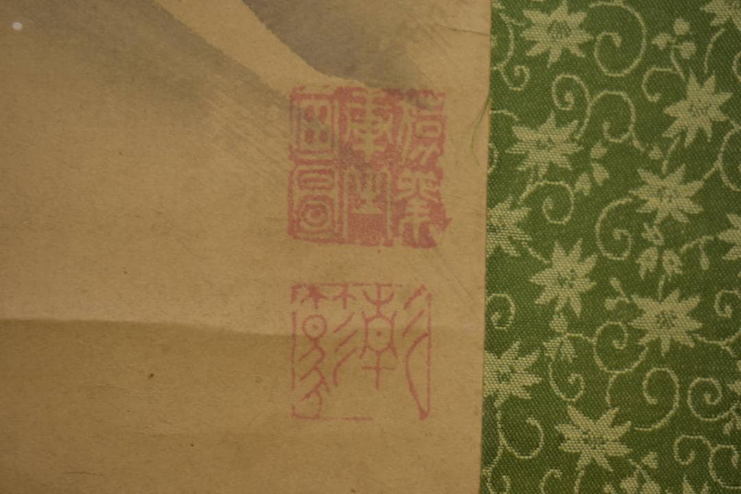 不詳/作者不詳/達磨図/布袋屋掛軸HI-887