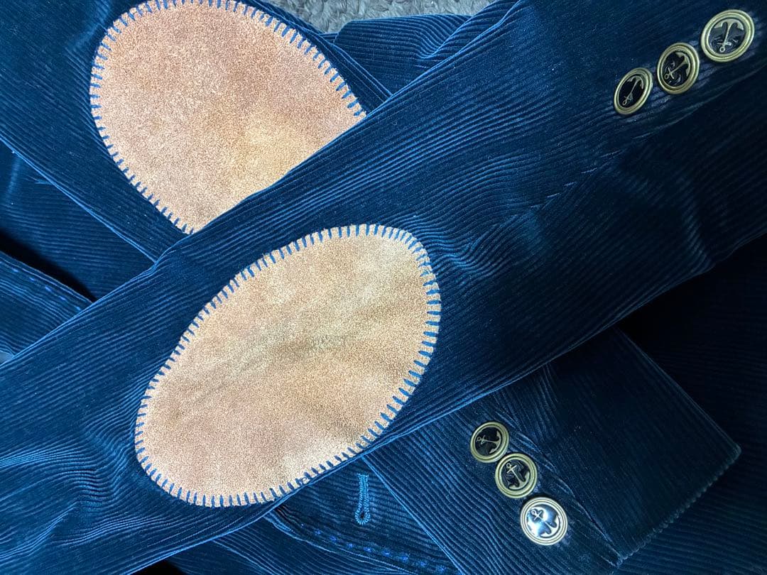 kolor コーデュロイ　テーラードジャケット　ネイビー　サイズ1