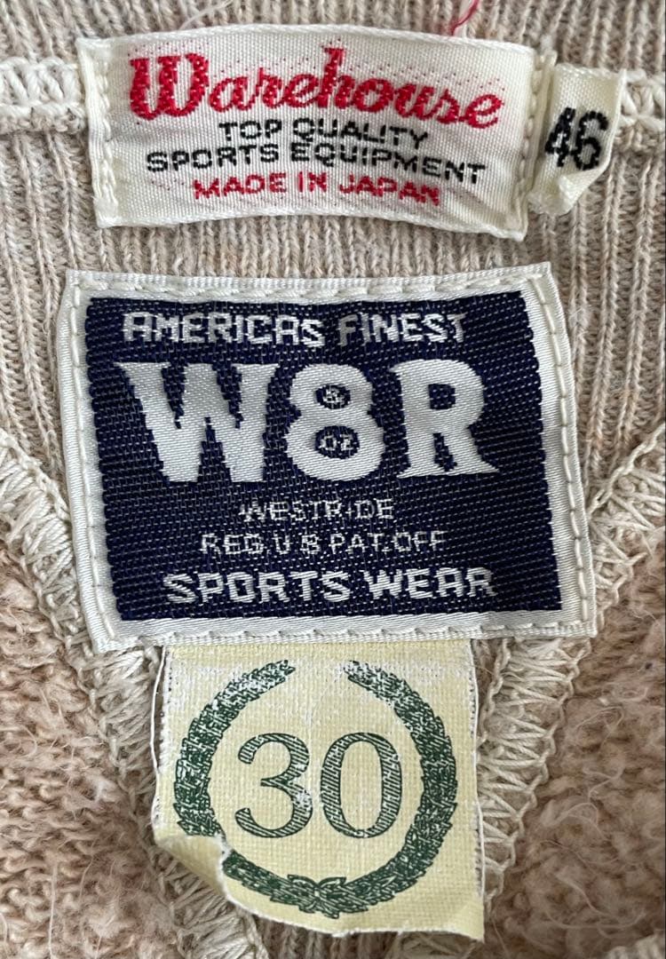 WAREHOUSE ウエアハウス ウエストライド スウェット 46 リバース