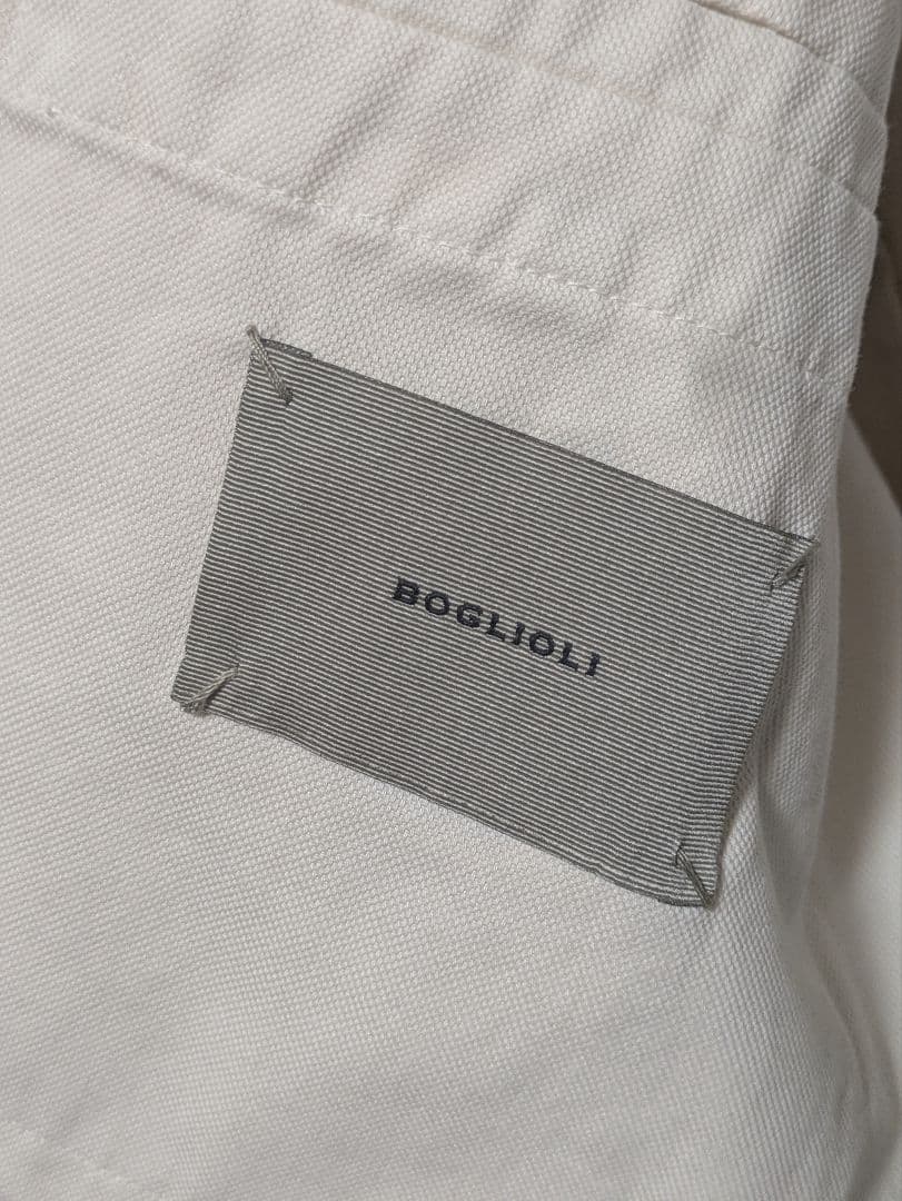 ★ボリオリ COAT メンズテーラードジャケット 50 綿 オフホワイト