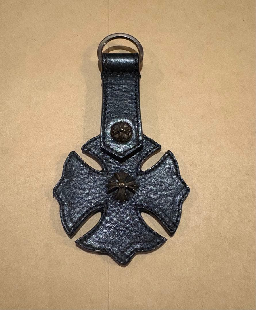 クロムハーツ Chrome Hearts クロス レザー キーホルダー
