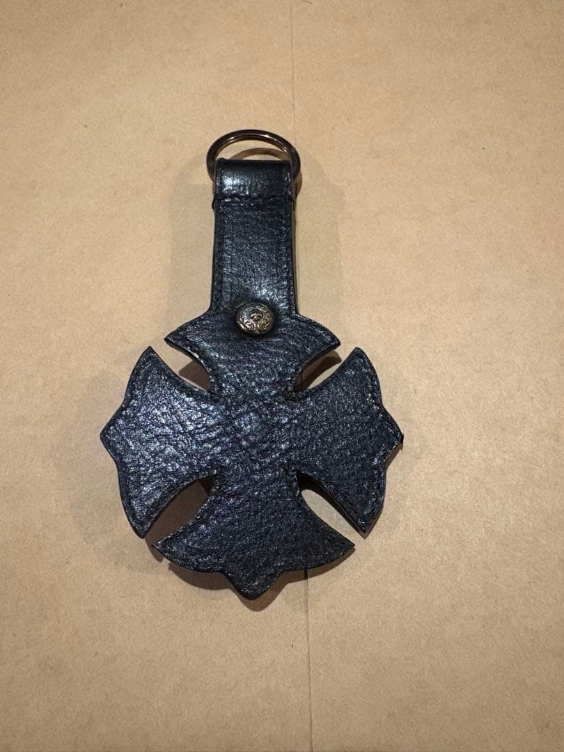 クロムハーツ Chrome Hearts クロス レザー キーホルダー