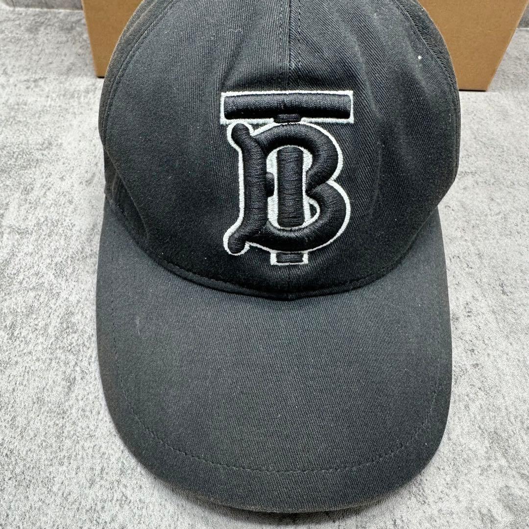Burberry バーバリー　ベースボールキャップ　TBロゴ　ブラック　帽子
