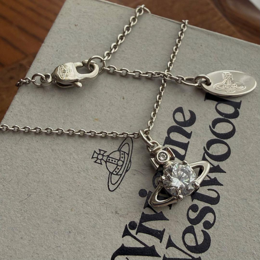 美品シルバー/正規品VivienneWestwood オーブ/レイナネックレス