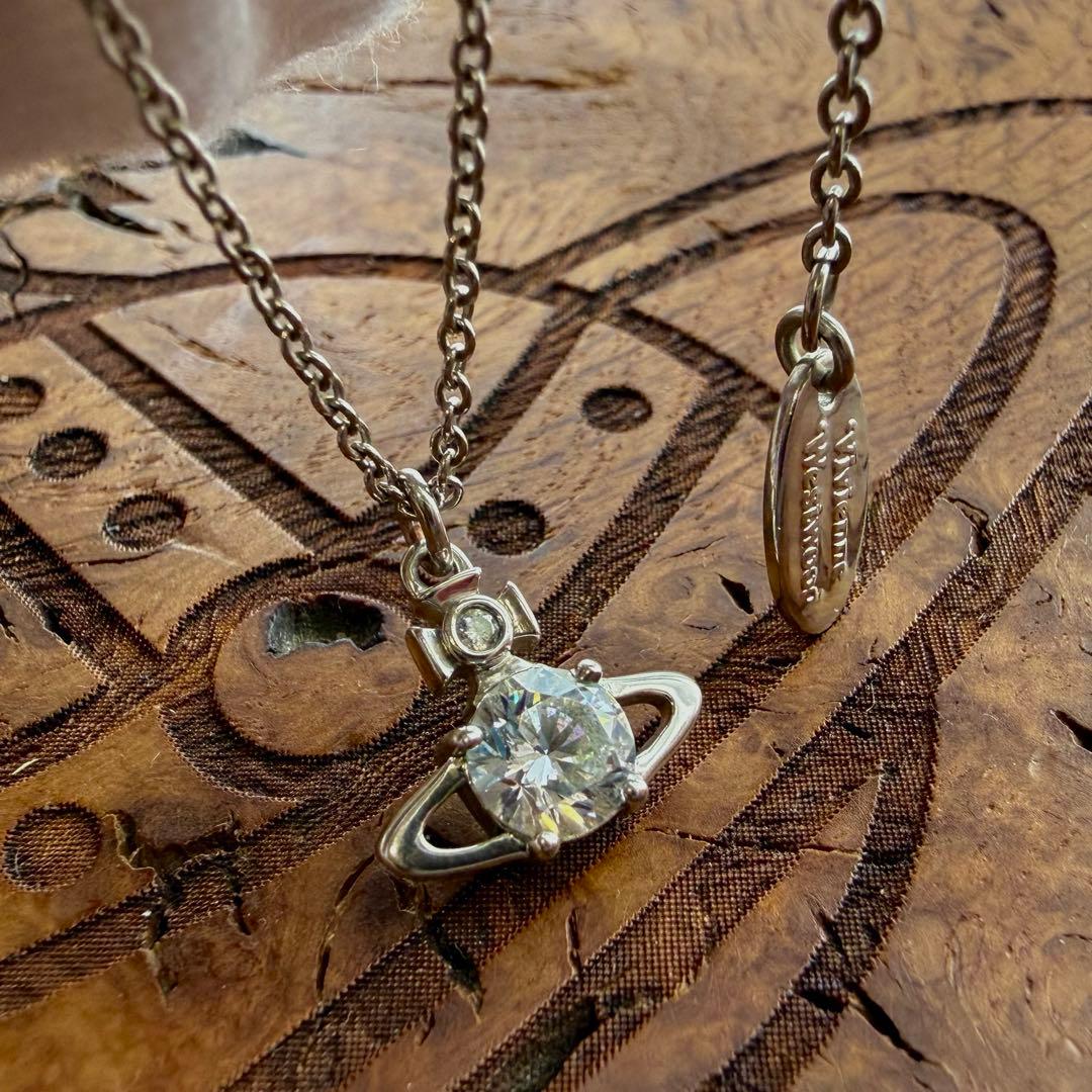 美品シルバー/正規品VivienneWestwood オーブ/レイナネックレス