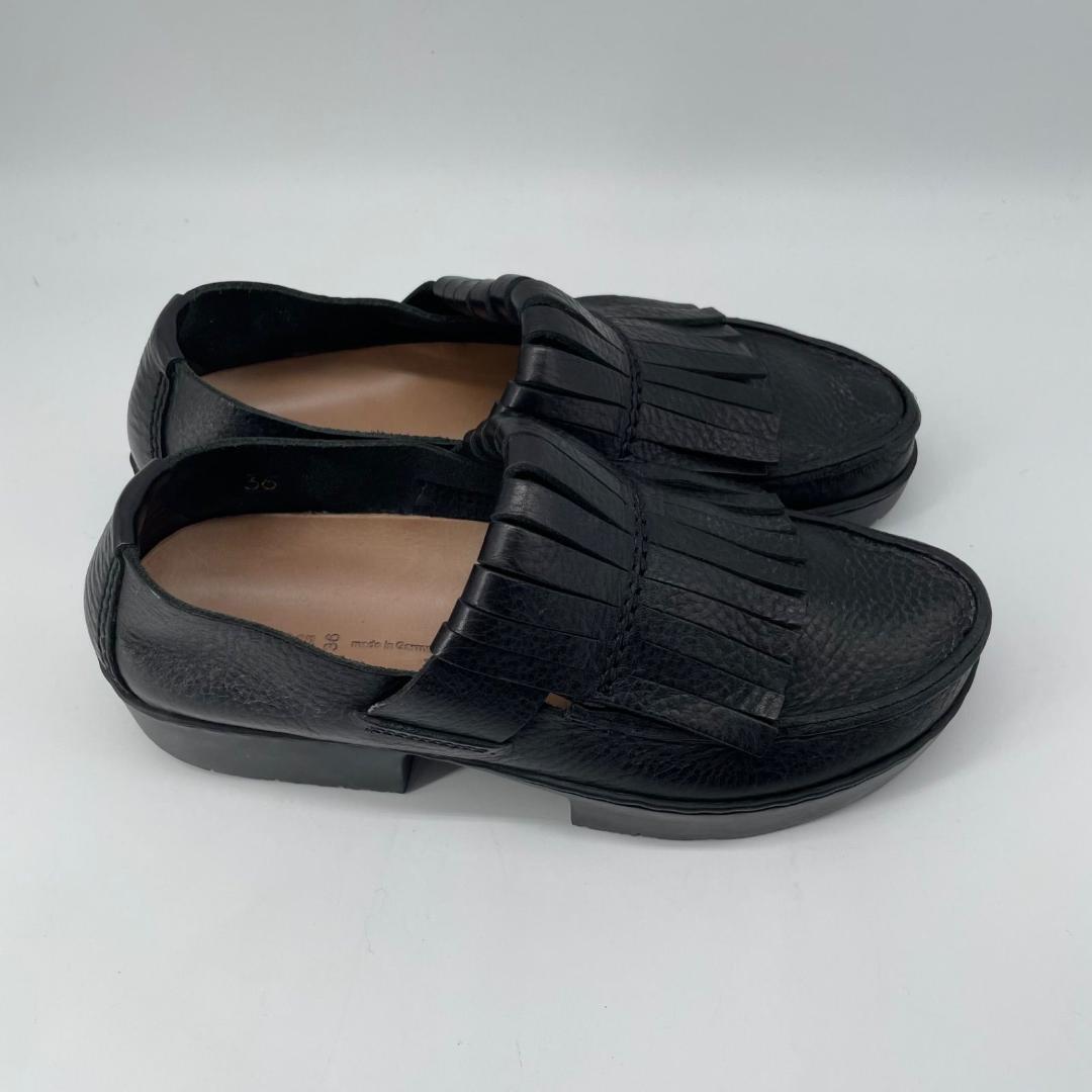 良品✨トリッペン フリンジローファー 黒 ブラック 36