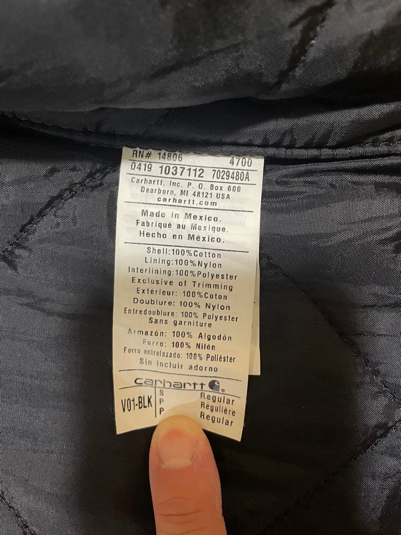 美品✨カーハートダックベスト　Carhartt 黒 ベスト Sサイズ