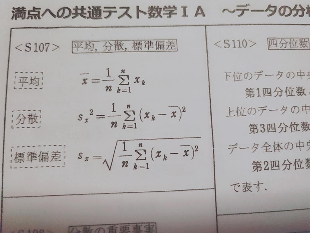 駿台の23年度吉田先生の満点への共通テスト数学　数学重要まとめ集　河合塾　鉄緑会