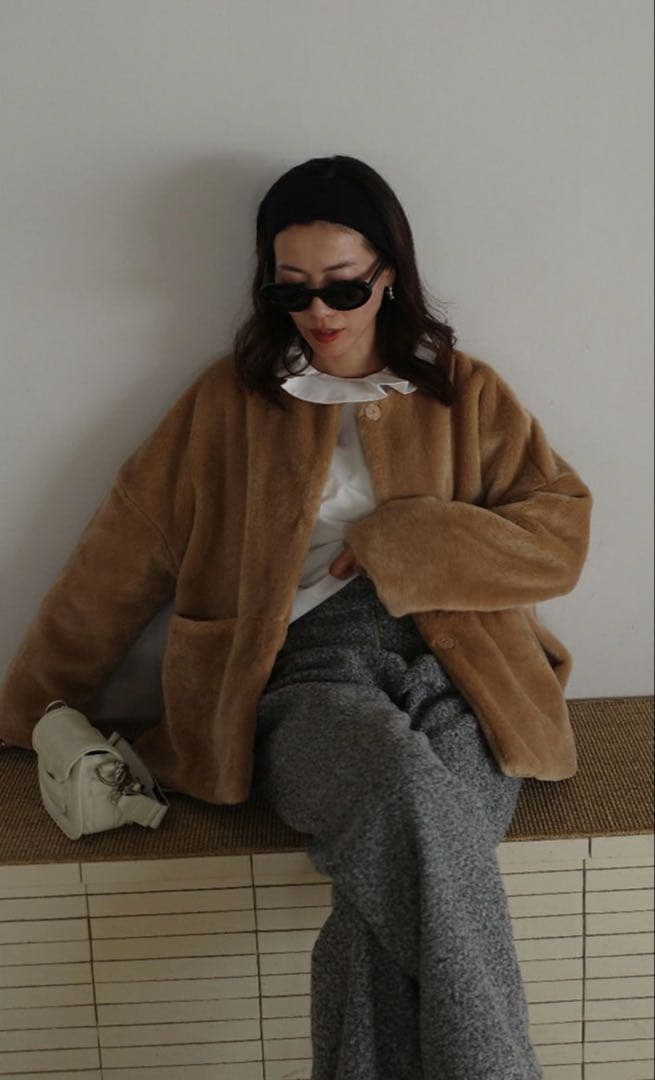 bow.a ボウ・エー ECO FUR JACKET エコーファージャケット