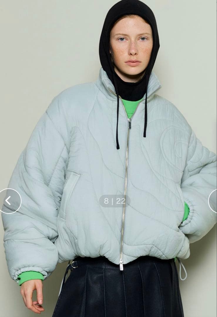 最終価格　メゾンスペシャル 春色　ライトグレー キルティングジャケット 未使用