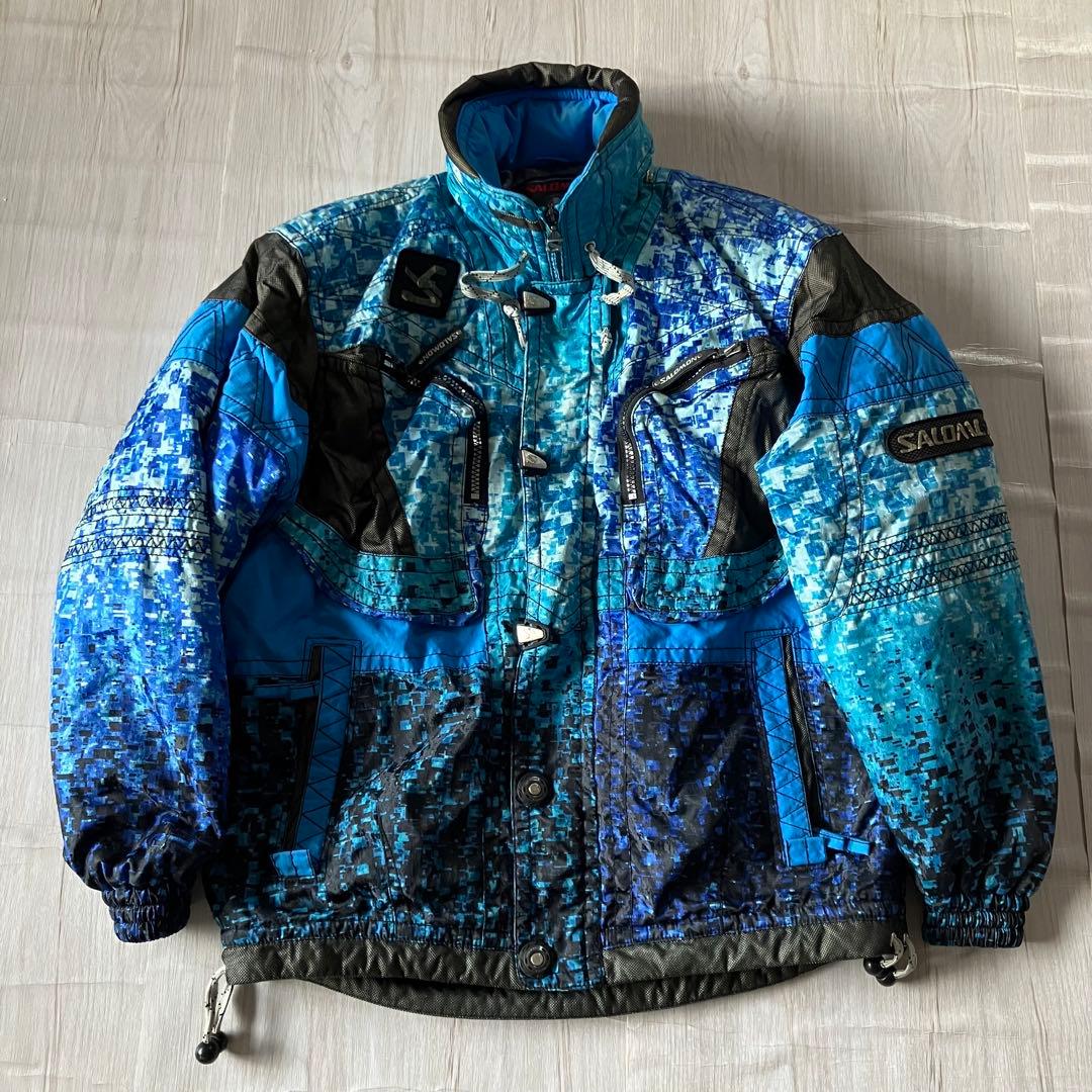 14F✨salmonサロモン✨スキーウェア 上下セット メンズLL