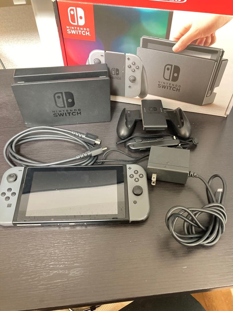 Nintendo Switch 本体 グレー　動作確認済