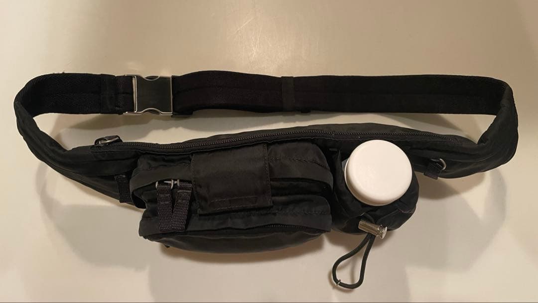 プラダ PRADA ウエストポーチ ボディバッグ ブラック 黒 ナイロン 美品