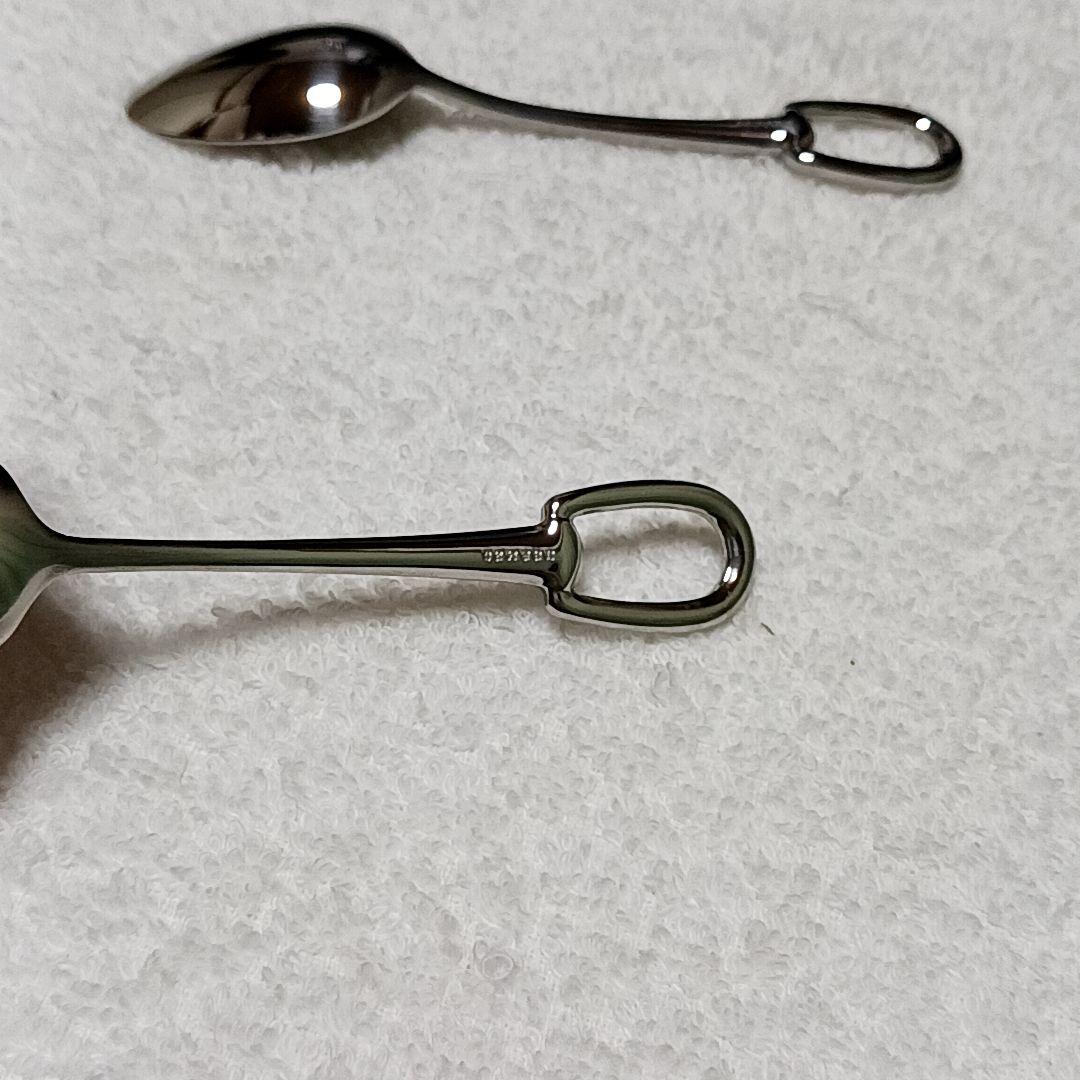 エルメス アトラージュ スプーン ペア 2本 カトラリー